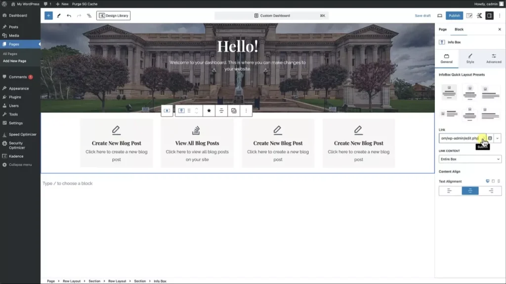 CMS development including WordPress development