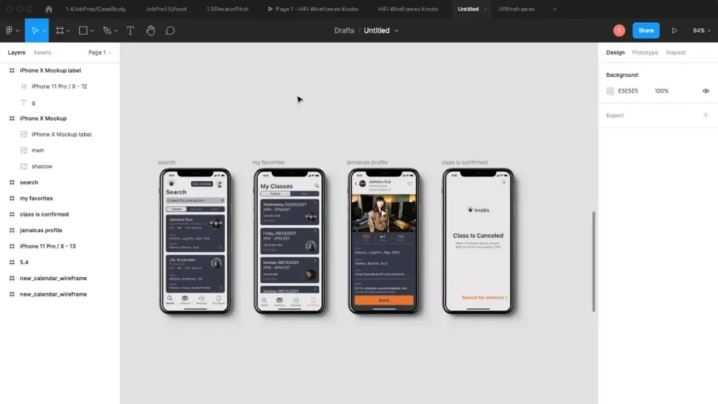 Custom website design using UI/UX tools such as Figma